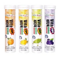 에버틴 비타톡 발포 비타민, 8세트, 불루베리72g+레몬72g+오렌지72g+청포도72g