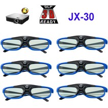 활성 셔터 96-144hz 충전식 3d 안경 benq acer x118h p1502 x1123h h6517abd h6510bd optoma jmgo v8 xgimi 프로젝터, 6개