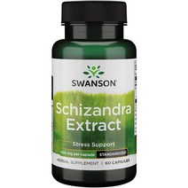 Swanson Schisandra 오미자 추출물 500mg 60캡슐