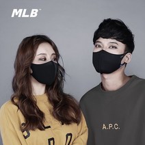 MLB 정품 연예인 마스크 패션 마스크 방한 마스크 자외선 차단기능 빨아쓰는 마스크, 뉴욕양키즈1개, M사이즈, 1개