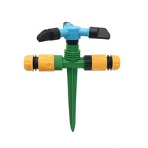 자동 회전 잔디 스프링클러 360 회전 물 스프링클러 3 암 노즐 정원 관개 도구, 1I2 to 1I2 hose_5