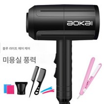 망치드라이기 가정용 고출력 전기 드라이 남녀 미용실 이발소 전용, 피아노 블랙, Blu-RayVersion헤어살롱[구매15]플러스직접헤