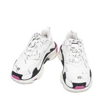 [발렌시아가] [빈티지] 220mm 멀티컬러 폴리에스터 트리플 S 여성 스니커즈 52403