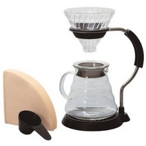 하리오 V60 암스탠드 유리드리퍼 핸드드립세트 VAS-8006-G, 1세트