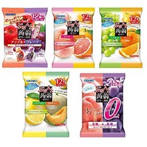 일본 간식 젤리 오리히로 푸룬과 푸른 파우치 5종 세트