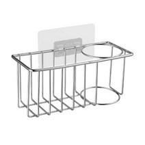 워버플 스테인리스 수세미 보관 싱크대 개수대 부착식 홀더, 스테인리스 실버