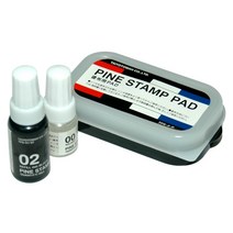 에스엠프린팅 일본 속건잉크(중) 불변 잉크 희석제 패드 세트 금속 플라스틱 유리 고무 비닐 나무, 적색