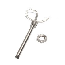 돼지꼬리히터 열선 온수 히터 16mm 직경 100 200mm DN20/25mm 나사 카트리지 너트가있는 201 스테인레스 스틸 가열 막대 300W/500W/800W/1000W, [01] 110V, [04] 800W 16x200mm(DxL), [02] as picture