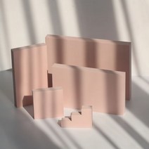 INS-기하학적 바디 사진 소품 촬영 진자 도로 뷰티 스킨 케어 제품 유명 장식품 배경 거품, Pink square