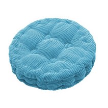 야외 벤치 비치 의자 정원 좌석 쿠션, 하늘색, 엘 48x48cm, 둥근 하늘색