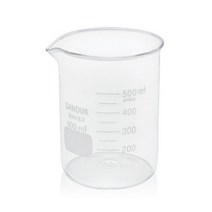 [블랜딩용품]유리비커 50ml/100ml/250ml/500ml/1L, 500ml