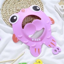 베이비 샤워 소프트 캡 조절 가능한 헤어 워시 모자 어린이 귀 보호 안전 샴푸 목욕 헤드 커버, [14] jin yu fen