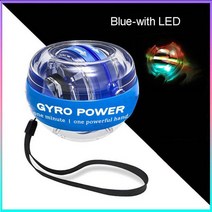 LED 손목 파워 핸드볼 셀프 스타팅 파워볼 카운터 팔 손 근육 힘 트레이너 운동 장비 강화제, 파란색 - LED 포함, 중국