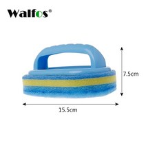 WALFOS 강력한 오염 제거 목욕 브러시 매직 스폰지 타일 주방 용품, 파란