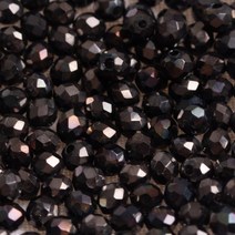 924투톤론델비즈 3mm 블랙브론즈도금컬러 원석 비즈 구슬 공예 악세사리 반지 재료 비즈팔찌만들기