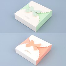 정사각 비누 포장 상자 쿠키 박스 단상자 구디백 용기 답례떡 타르트 백일떡 수능 마카롱 애교 예단 케이스 수세미 디저트 답례품 선물 베이킹 작은 용품 초콜릿 조립 생일 악세사리, 그린