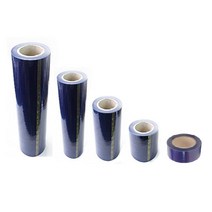 국산 비닐 청색 보호테이프 청랩 보양 점착 테이프 공업용랩 45mic 500mm x 150M (재단가능), 재단, 재단 100mm 5개
