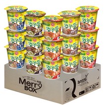 [메리박스] 컵라면 5종세트 오뚜기 컵누들 혼합맛 15개(매콤한맛3+우동맛3+매콤찜닭3+로제맛3+짜장맛3), 1세트