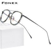 연예인 반무테 금테 반뿔테 대두 성시경 안경테 FNEX아세테이트 티타늄 레트로 스퀘어 20 빈티지 광