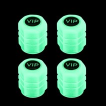 자동차부품 해골 로고 발광 밸브 캡 자동차 바이크 오토바이 자전거 타이어 노즐 커버 장식 방진 액세서리, 02 4pcs green B