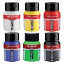 암스테르담/아크릴물감/STANDARD SERISE/500ml, 268 AZO YELLOW L