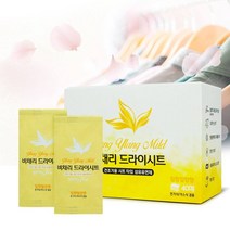건조기용 드라이시트 섬유유연제 개별포장 40매입 정전기방지 전기식 가스식 낱개포장 향기케어 40매, 드라이시트 40매입