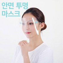 유로파크 안면 보호마스크 투명 마스크 페이스쉴드 얼굴가리개 비말차단, 1개, 1개