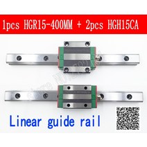 선형 가이드 레일 HGR15 400mm 길이 2pcs 블록 캐리지 HGH15CA HGH15 HGW15CC CNC 부품, [01] 400MM, [01] HGH15CA