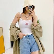 매직레터링 이너 레이어드나시 골지나시 나시탑