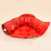 접이식 고양이 침대 하우스 인터랙티브 터널 장난감 드릴 파이프 쉘 튜브 새끼 동굴 공 쿠션 액세서리, 125x26cm, red