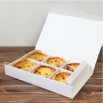 에그타르트 상자 10매(칸막이포함), 10개, 4구(칸막이포함)