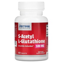 JarrowFormulas 항산화 관리 S-아세틸 L-글루타치온 S-Acetyl L-Glutathione 100mg 60정 1팩