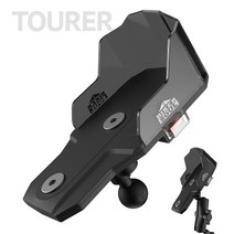 맥핏 (충전형) 휴대폰 자석 거치대 / 오토바이 스쿠터 백미러 설치 / 핸드폰 스마트폰 충전, C_타입, 투어러