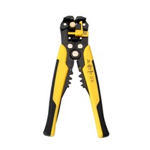 와이어스트리퍼 멀티툴 플라이어 KWS-103 자동 스트리핑 커터 케이블 압착 전기기사 수리 도구, 02 YELLOW