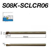 초경합금 인서트 S08K-SCLCR06 내부 선삭 공구 공구 홀더 Ni 도금 CC, [10]