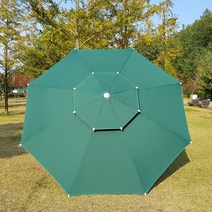 테이블쉼터 야외테이블 이층파라솔 대형(2700mm), 초록(2700)