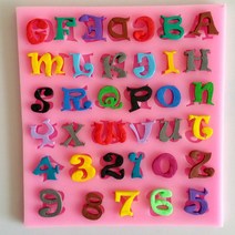 알파벳&숫자 A타입 만들기 실리콘 몰드 레진아트 공예 재료 크리스탈 uv 에폭시 틀 키링