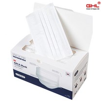 KF-AD 덴탈마스크 200매 일회용 국산 비말차단, 50매입, 4박스, 화이트