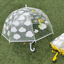 [3세우산] 카트린느 아동용 캣스탬프 투톤 8K 장우산