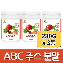 (3개 묶음) abc 에이비씨 주스 쥬스 착즙 즙 분말 가루 파우더 스틱 대용량 230G
