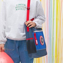 주니어 남아 캡틴아메리카 신발주머니 학교 핸드백 등교 학원가방 데일리 어린이 스쿨