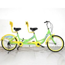 텐덤 바이크 부부 2인용 한강 관광 커플, 녹색