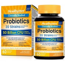 뉴리듬 프로바이오틱스 500억CFU 20균주 60 베지캡슐 2통 NewRhythm Probiotics 50 Billion CFU 20 Strains