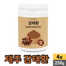 국내산 제주산 감태환 감테 감태, 4통, 250g