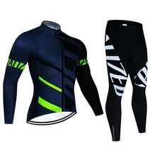 자전거옷 자전거져지 자전거의류사이클링 팀 남성용 저지 긴 소매 세트 MTB 자전거 의류 Tenue Velo Homme