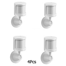 지그비 zigbee xiaomi mijia 인체 센서 바디 움직임 pir 모션 센서 무선 센서 ble 2 옵션 mihome 앱과 함께 작동, v4 4개