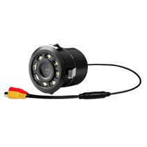 자동차 후면보기 카메라 4led 야간 투시경 역전 자동 주차 모니터 ccd ip68 방수 170도 고화질 이미지, 천공된 8개의 조명, 12v