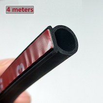 차량풍절음 4 미터 작은 d 10mm9mm 자동차 방음 씰링 고무 스트립 소음 자동차 도어 씰 weatherstripping 범용 날씨 스트립 45, 4미터 작은 d