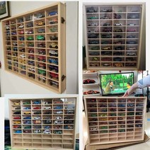 토미카 미니카 디스플레이 정리대 보관함 우드 진열장, 40칸