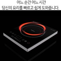 후지이엘티 휴대용 인덕션 1구 핫플레이트 프리스탠딩 전기레인지 고출력 전기렌지
